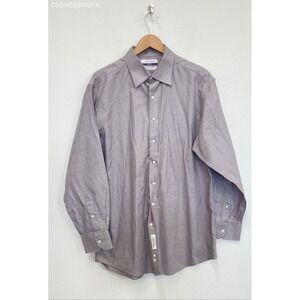 Cremieux Mens 100% Pima Cotton No Iron‎ Shirt - Size 17/34